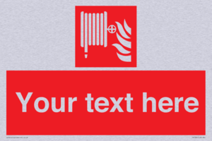 Custom Fire hose reel Sign